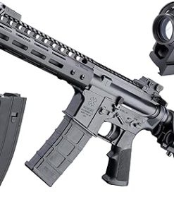 Evike Airsoft – EMG Helios Noveske Licensed N4 Gas Blowback M4-Style w/MLOK Front-end Hand Rest (Model: 9″ Front-end Hand Rest SBR/Practice Package)