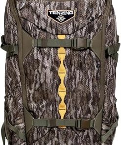 TENZING 2100 Whitetail Day Pack, Mossy Oak Bottomlands Hydration Bladder Compatible Durable Camo Backpack with 4 Compartments & 15 Organizational Pockets for Hunting Gear and Equipment