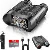 Night Vision Binoculars Goggles,1000FT Digital Infrared Night Vision Goggles in Complete Darkness,3.2”Large Screen Day and Night Vision Binoculars for Adults,Hunting,Save 4K Photo&Video