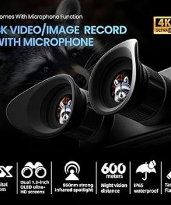 Night Vision Goggles – 4K Night Vision Binoculars 8X Magnification, with 4 Color Modes 8X Magnification,32G HD Recording & Playback for Camping Surveillance 2