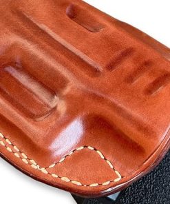 Premium Leather OWB Paddle Holster Open Top, Fits Taurus GX4 Micro Compact 9mm 3.06” Barrel, Right Hand Draw, Brown Color #1621# 2