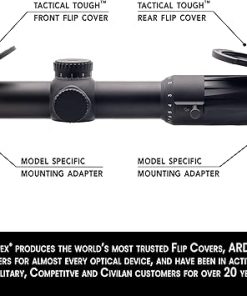 Tenebraex 34mm Outer Diameter Objective Flip Up Scope Cover for Eotech Vudu 1-10×28, Leupold Mark 6 1-6×20, Trijicon Credo/Credo HX 1-10×28, Vortex Razor HD Gen III 1-10×24 2