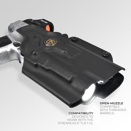 OWB Quick Release IDPA Holster fits Sig P320 Full Size - AXG Pro, XFIVE DH3, M17, Spectre Comp, P320MAX, X5 Legion w/Streamlight TLR-1 HL - Image 2