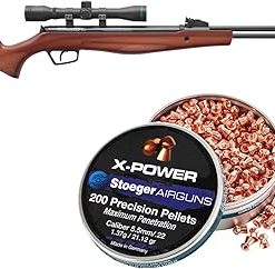Stoeger S6000-E Combo – .22 Caliber – Hardwood with X-Power Dome Pointed Pellets
