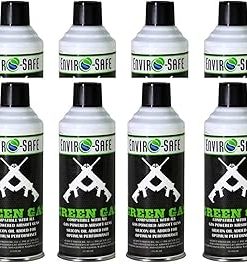 Green Gas for Airsoft BB, Pistol, Hand Gun, Rifle, case of 12 cans, 13.5 fl oz Each (Larger CANS) 2