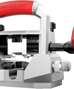 Real Avid Master Sight Pusher |Front and Rear Sight Pusher Tool for Handguns with Dovetail Sights |Sight Pusher Tool for Glock Sights,1911 Sights, M&P, SIG and more | Glock Sight Pusher Tool, grey/red 2