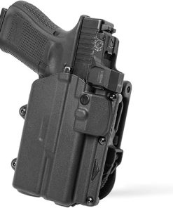 Alien Gear Rapid Force Level 2 OWB Holster – Locking Belt Slide – Sig P365/Sig P365X (No-Optic)/Sig P365 SAS – Matte Black – Left Hand – Compact Light and Optic Compatible