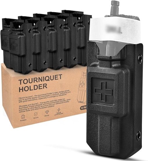 Tourniquet Holder, Molle Tourniquet Pouch for Gen 7 CAT Tourniquet or Older, Molle Tourniquet Holder Fits Molle Equipment, Police Gear, Duty and Utility Belt Up to 2.75 inch Wide