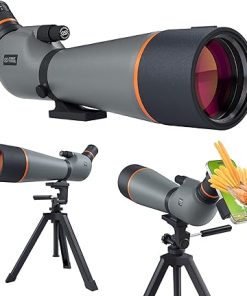 Spotting Scope 25-75×85, Dual Focusing Spotting Scopes with BAK4 Prism & FMC Lens, Tripod, Phone Adapter and Carrying Case, Spotter Scope for targeting, Bird Watching, Wildlife