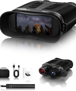 4K Color Night Vision Binoculars, Infrared Night Vision Glasses for Adults, 3.2 Inch HD Screen with 8X Digital Zoom and 10X Optical Zoom, 1000 Vision Range, 4000 Rechargeable
