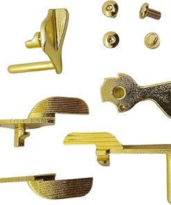 Gold-Plated 1911 Accent Upgrade Kit – 1911 Parts, Decorative Enhancements with Ambidextrous Safety and Matching Screws 2
