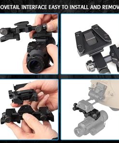 M24 Double Dovetail Slot Mount Adapter-Reconnaissance Helmet Mount Fit for Night Vision M250 2