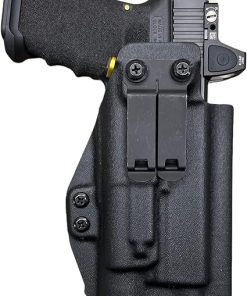 Black Kydex IWB Holster Compatible with Glock 19 23 Surefire X300 Ultra A