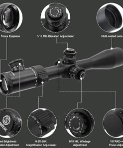 Rifle Scope 8.5-25X50, High Resolution for Long Range Shooting up to 3000 Meter, IPX7 Waterproof & Shock Proof of .223, 308, 338, 3006, 45, 50, Durable and Accurate 2