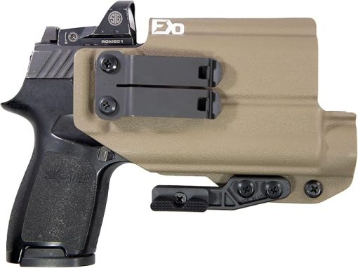FDO Industries IWB Kydex Holster Compatible with Sig P320c w/ TLR1 -Discreet Carry Concepts 1.5" Metal Monoblock Gear Clip - Optic Cut - The Paladin Series - Made in USA