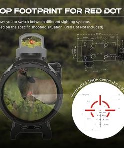 Vector Optics 4×24 Mini Prism Sight with 17×21 3 MOA Red Dot Sight, SCPS-M04+SCRD-73 2