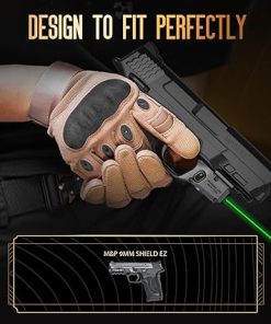 WARRIORLAND Green Laser Sight Fit M&P 9mm Shield EZ with Kydex Holster,Green Beam Sight with Power Indicator, M&P 9mm Shield EZ Laser with IWB Holster, WLS-159G w/MP Shield 9 EZ Holster 2
