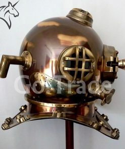 Retro US Navy Mark V Antique Diving Divers Helmet Brass Steel Full Size Maritime Gift 2