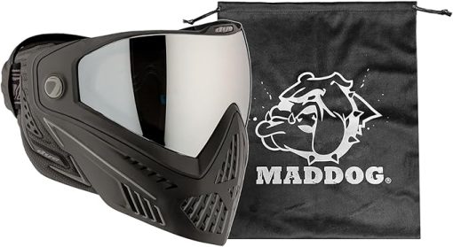 Maddog Dye i5 Thermal Anti-Fog Paintball Airsoft Mask Goggle System Combo with Microfiber Bag | Safety Certified Protection