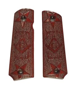 Rosewood Masonic Grips Compatible/Replacement for Browning 1911-22 1911-380 X 2