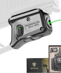 WARRIORLAND Green Laser Light and Holster Fit for Sig P365X-Macro – Compact Lightweight Trigger Laser with Battery Indicator, Includes Custom Right-Hand IWB Concealed Carry Kydex Holster, WLS-109G-HW1