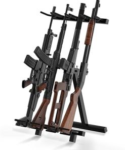 Gun Rack, Portable Folding Rifle Rack Stand, Freestanding Gun Display Indoor Storage Rack, Mobile Travel Gun Rack Stand for Shooting & Hunting Range