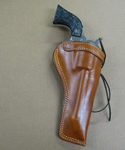 Azula Gun Holsters Custom Leather Molded Strong Side Gun Holster for Ruger Single Six 5.5inch Single Action Revolver TAN Right Hand