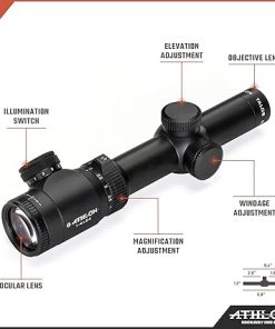 Athlon Optics 215026: Talos BTR 1-4X24 Gen2 Riflescope, Direct Dial Fixed 30Mm Tube Sfp, Ahsr14 Sfp Ir-Mil 2