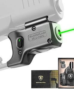 WARRIORLAND Green Laser Sight Fit Glock 43X MOS with Kydex Holster,Green Beam Sight with Power Indicator, Glock 43X MOS Laser with IWB Holster Right Hand, WLS-100G w/ G43X MOS