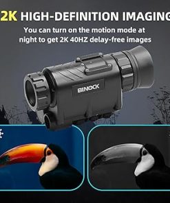 BINOCK NVG30 Helmet Night Vision Monoculars, PVS-14 Long Range Infrared Digital Goggles with 4 Color Modes 1-4X Magnification, Day&Night Use NVG WiFi for Camping Surveillance 2