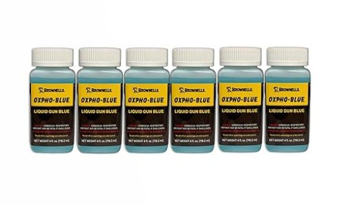 Oxpho-Blue Liquid Gun Blue, 6 Pack Cold Bluing Solution, Gunsmithing Tools Maintenance Cleaning Supplies, Professional Grade, 4 Fl oz. (118.2 mL)