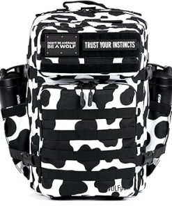 WOLFpak 45L Backpack (Black Cow) Camping, Hiking, Gym Backpack