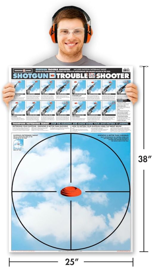 Shotgun Trouble Shooter - Trap Skeet Sporting Clay Pigeon Diagnostic Training and Patterning 25x38 Inch Paper Shooting Targets - Made in The USA - Image 2