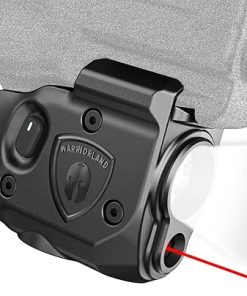WARRIORLAND Pistol Light Laser Combo Fits Taurus G2C /G3C /Millennium PT111 G2 / PT140 G2, Compact 150-Lumen Trigger & Rail Mounted Tactical Weapon Light with Red Laser & White LED Flashlight, SLL-101