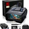 Infrared Night Vision Goggles, 4K 8X Digital Zoom Night Vision Binoculars for Adults, Nightvision Goggles with Camera and 5000mAh Charging Batteries, HD Nvg Goggles 5 Inch Screen