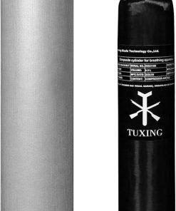 TUXING 4500psi Carbon Fiber Cylinder PCP Air Tank 0.5L CE Approved Composite Cylinder with Paintball Regulator Valve