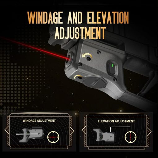 WARRIORLAND Red Laser Sight Tailored Fit P365X Macro Beam Sight, Trigger Guard Laser with Ambidextrous On/Off Switch & Power Indicator, WLS-109 - Image 2