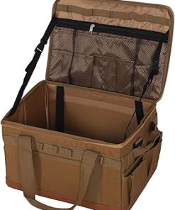 Fockety Camping Storage Bag, Large Capacity 30L BBQ and Picnic Bag Organizer with Handles, Hard Design Trunk Organizer Multipurpose Tactical Bags