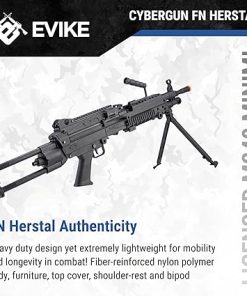 Evike Airsoft – Cybergun FN Licensed M249 Minimi Featherweight Airsoft LMG (Model: para / <350 FPS) 2