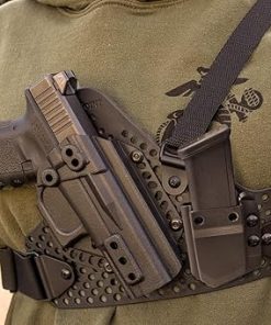 MATCHPOINT USA Chest Carry Holster & Mag Pouch Combo, Compatible with Glock