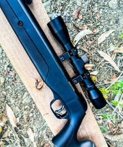 Air Rifle 4.5/5.5mm Caliber Hunting Pellet Gun .177 / .22 Safety 500/600 FPS 4×32 Scope and 200 Pack of Caliber 2