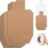 Shooting Targets for USPSA, 30PCS Cardboard Targets for Shooting with 1000PCS Target Pasters, 30x18in Tactical Shooting Silhouette Targets for Shooting Range Practice Competitions Training