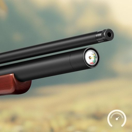 PINTY PCP Pellet Gun Air Rifle, 5.5 mm .22 Caliber Pellet Air Rifle for Adults, 10 Pellet PCP Air Gun, High Power Airgun with 800 fps Velocity Wooden Stock 11mm Dovetail Rail for Hunting Shooting Game - Image 2