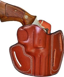 Sporty Leather Belt Holster Fits Ruger SP101 GP100, Premium Leather, Fast Draw, Handmade, 3 Slot Style, Right of Left Handed – ShnLeather