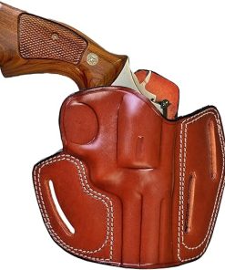 Leather OWB Belt Holster Fits S&W Model 686 586 637 60 10 19, Premium Leather, Fast Draw, Handcrafted – ShnLeather