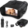 Night Vision Goggles, 4K Night Vision Binoculars for Adults, Rechargeable Digital Infrared 10X Digital Zoom with 3” Large Screen, 32GB TF Card for Photos and Videos