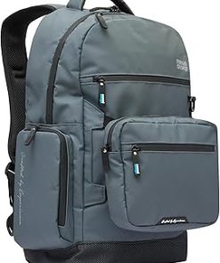 Nomad Design Fisherman’s Backpack, 33L Capacity, Water Resistant, EVA Foam Backing, Detachable Front Pocket, Plier Holster, Blue Lining