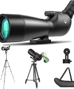 Spotting Scope, URBANCOAST 25-65x75mm Spotting Scopes with Full Size Tripod, Carrying Bag, and Scope Phone Adapter – Ideal for Bird Watching