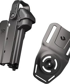 Orpaz T40 Pro Level III Light Bearing Holster Fits Most Pistols, for Medium Sized Flashlights, with Paddle and Low-Ride Attachments