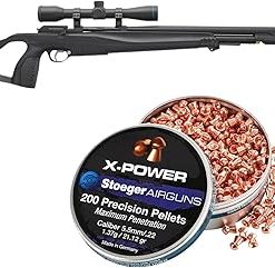 Stoeger XM1 PCP Airgun, Scope, and Hand Pump Combo with .22 X-Power Dome Pointed Pellets